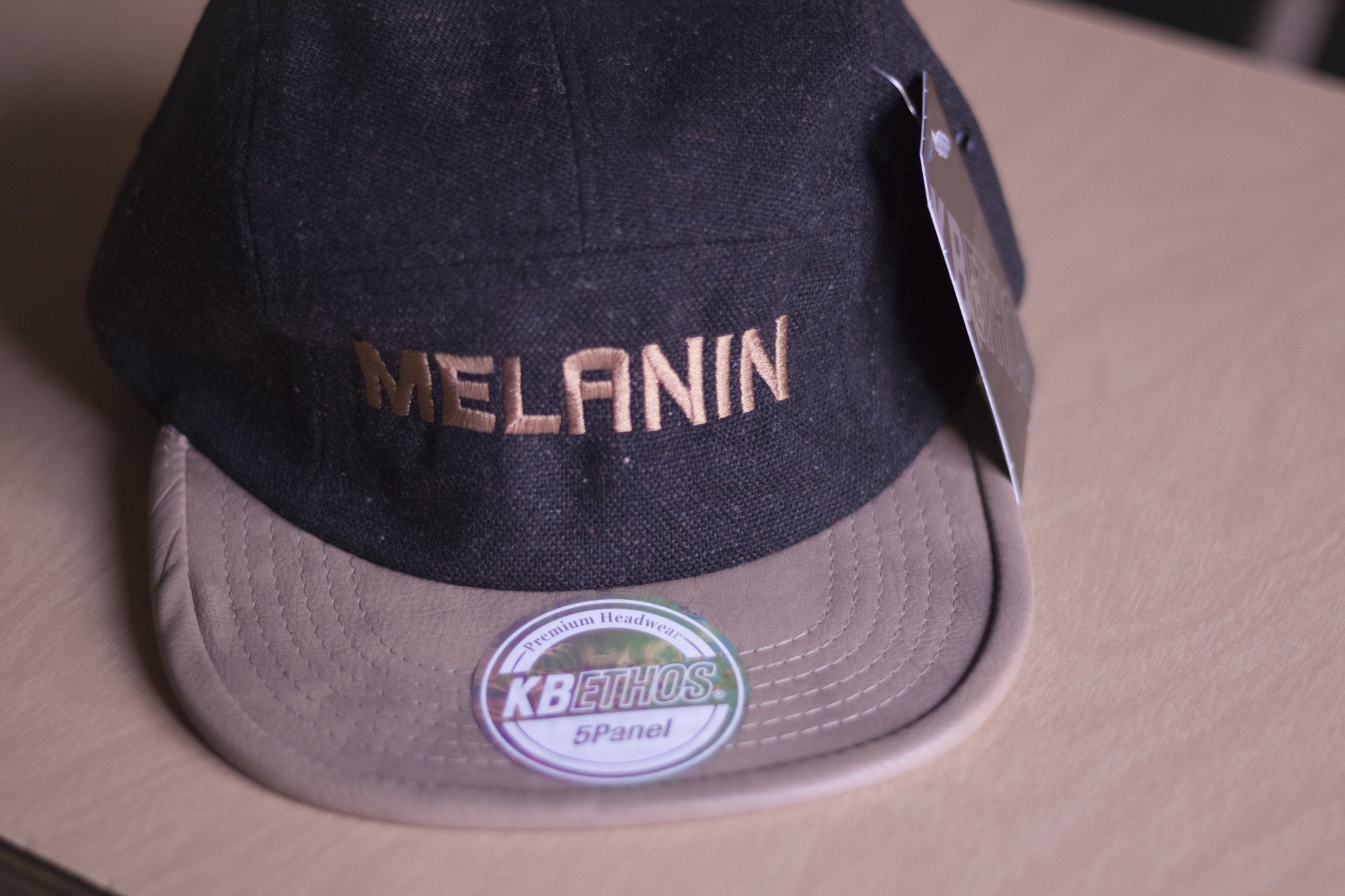 MELANIN Hat Black & Khaki