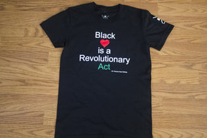 Women's Black Love is a Revolutionary Act Black T-Shirt